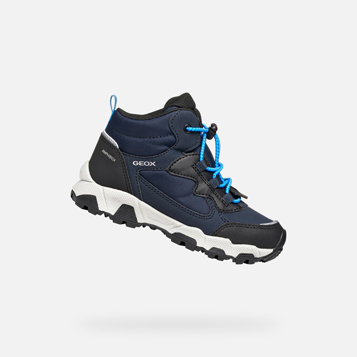 Waterproof trainers MAGNETAR ABX JUNIOR Navy/Sky | GEOX