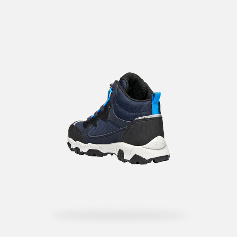 Waterproof trainers MAGNETAR ABX JUNIOR Navy/Sky - image number 3 | GEOX