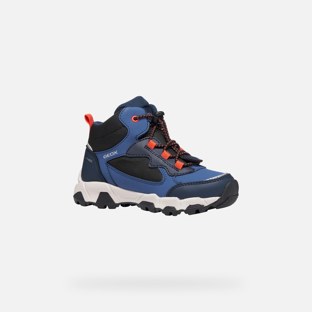 Waterproof trainers MAGNETAR ABX JUNIOR Avio/Navy - image number 2 | GEOX
