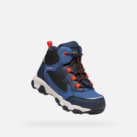 Waterproof trainers MAGNETAR ABX JUNIOR Avio/Navy - image number 4 | GEOX