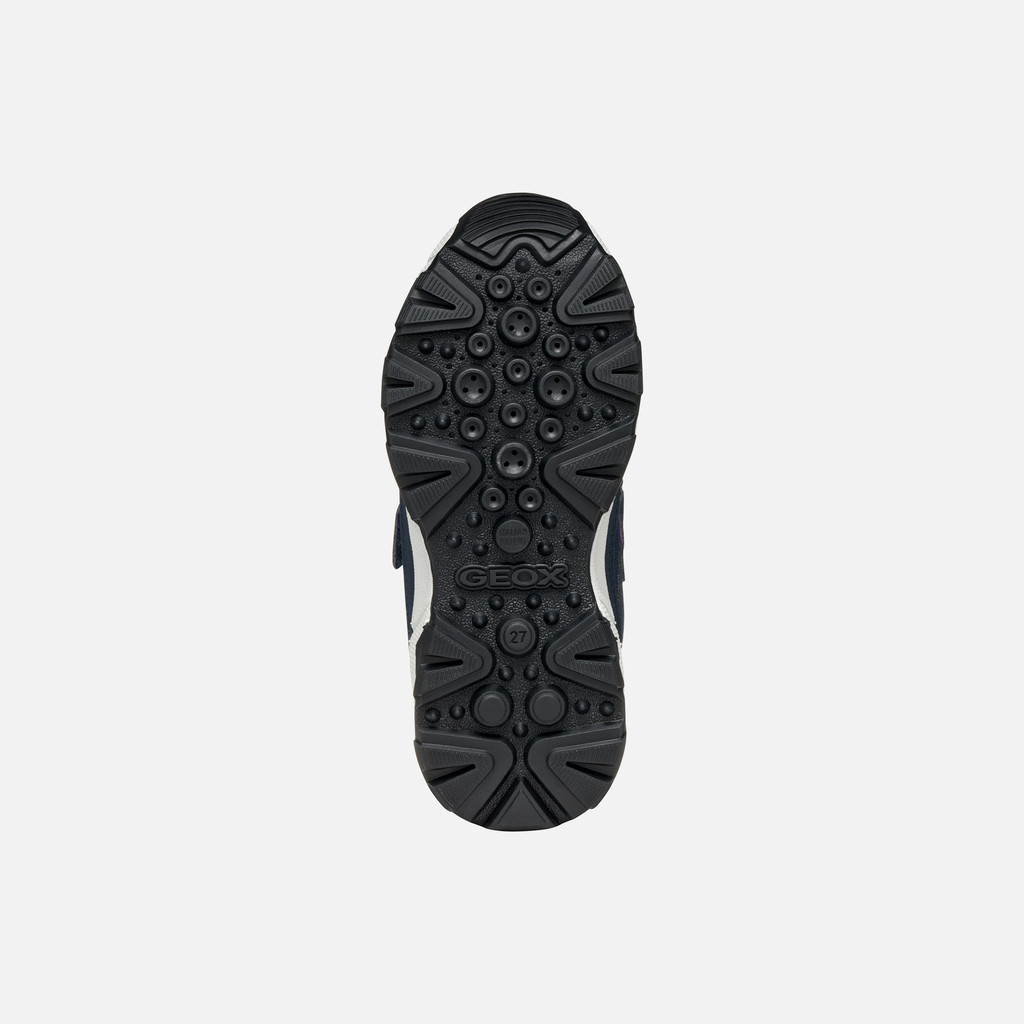 Waterproof trainers MAGNETAR ABX JUNIOR Navy/Violet - image number 6 | GEOX