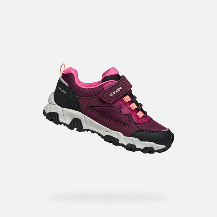 Waterproof trainers MAGNETAR ABX JUNIOR Bordeaux | GEOX