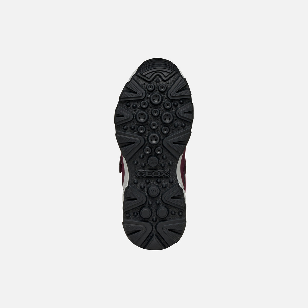 Waterproof trainers MAGNETAR ABX JUNIOR Bordeaux - image number 6 | GEOX
