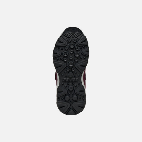 Waterproof trainers MAGNETAR ABX JUNIOR Bordeaux - image number 6 | GEOX
