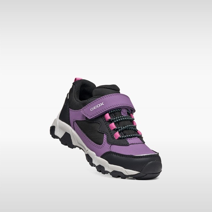 Waterproof trainers MAGNETAR ABX JUNIOR Violet/Black | GEOX