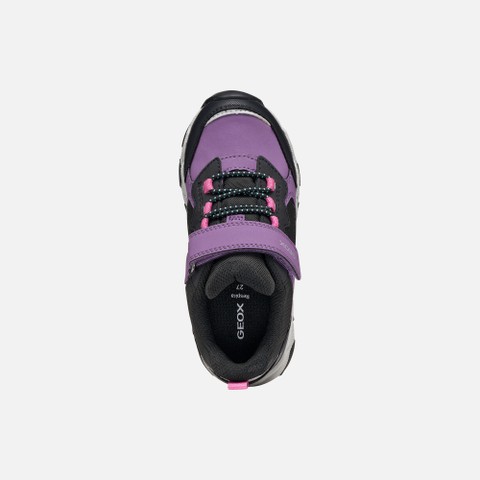 Waterproof trainers MAGNETAR ABX JUNIOR Violet/Black - image number 5 | GEOX