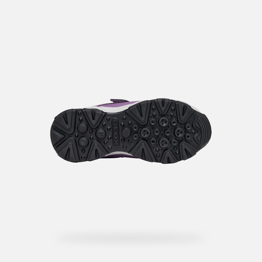 Waterproof trainers MAGNETAR ABX JUNIOR Violet/Black - image number 6 | GEOX
