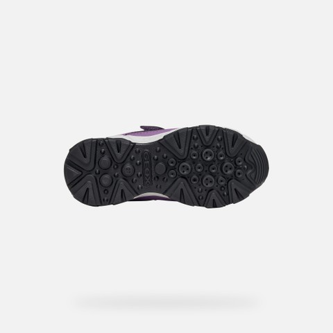 Waterproof trainers MAGNETAR ABX JUNIOR Violet/Black - image number 6 | GEOX
