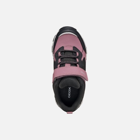 Waterproof trainers MAGNETAR ABX JUNIOR Dark rose/Black - image number 5 | GEOX