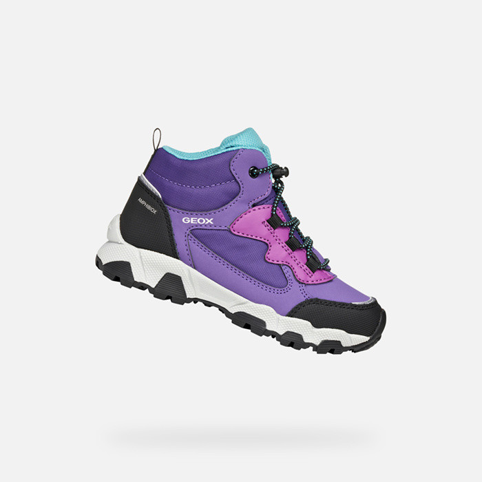 Waterproof trainers MAGNETAR ABX JUNIOR Violet/Purple | GEOX