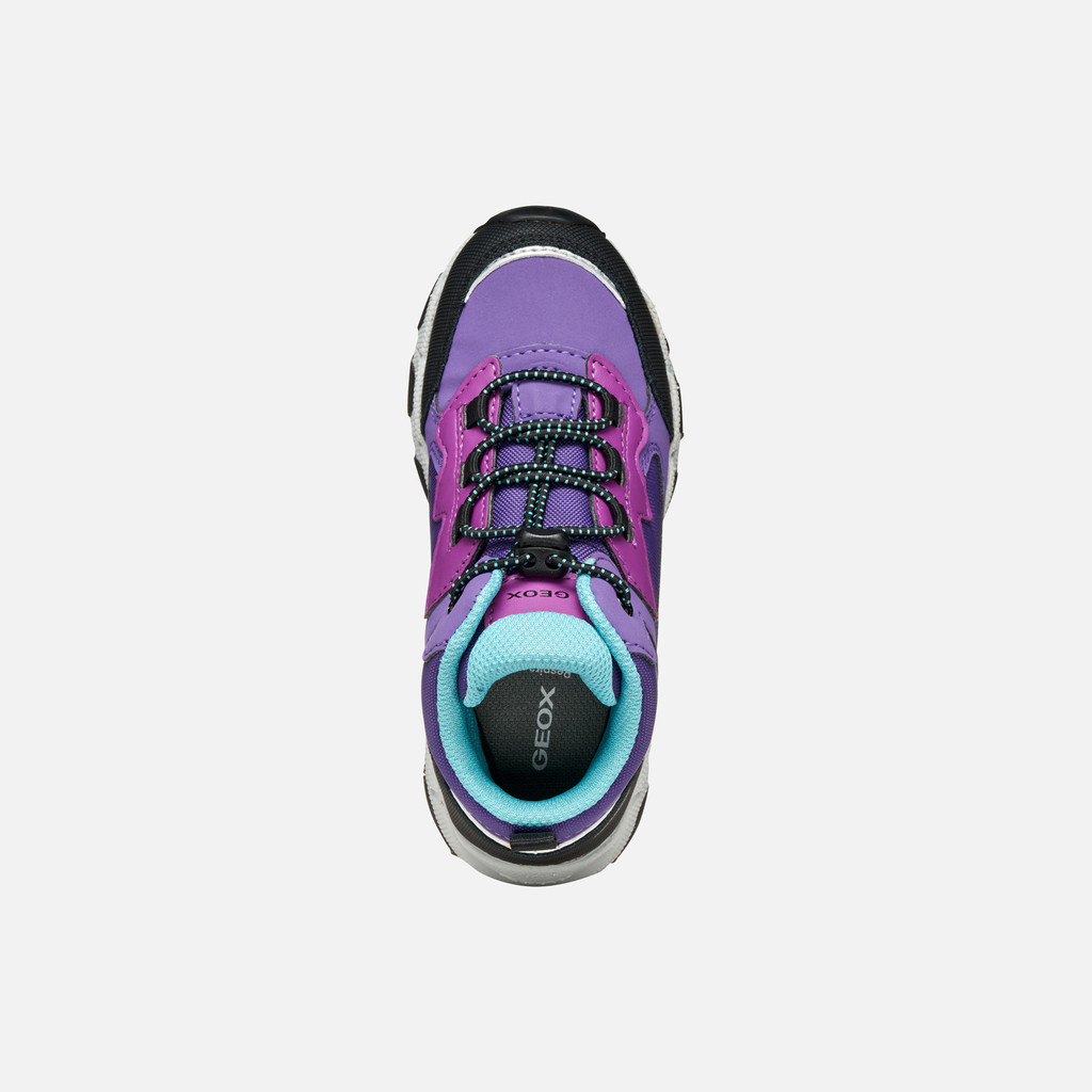 Waterproof trainers MAGNETAR ABX JUNIOR Violet/Purple - image number 5 | GEOX