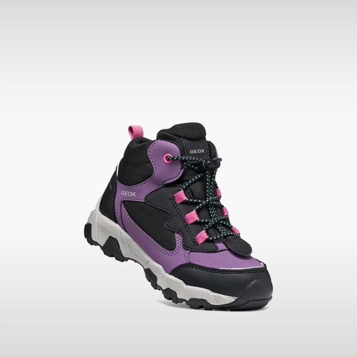 Waterproof trainers MAGNETAR ABX JUNIOR Violet/Black | GEOX