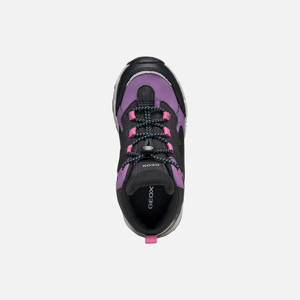 Waterproof trainers MAGNETAR ABX JUNIOR Violet/Black - image number 5 | GEOX