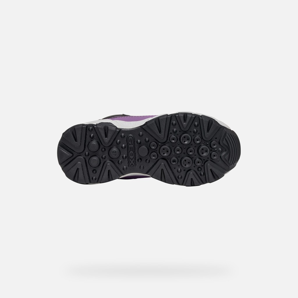 Waterproof trainers MAGNETAR ABX JUNIOR Violet/Black - image number 6 | GEOX
