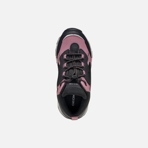 Waterproof trainers MAGNETAR ABX JUNIOR Dark rose/Black - image number 5 | GEOX