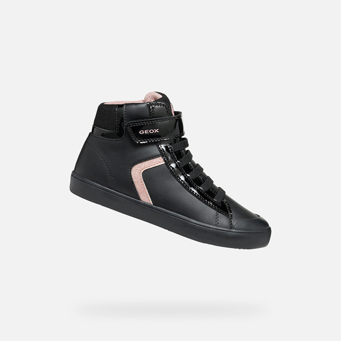 High top sneakers GISLI JUNIOR Black/Old Rose | GEOX