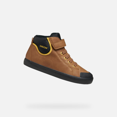 High top sneakers GISLI BOY Brown/Black | GEOX