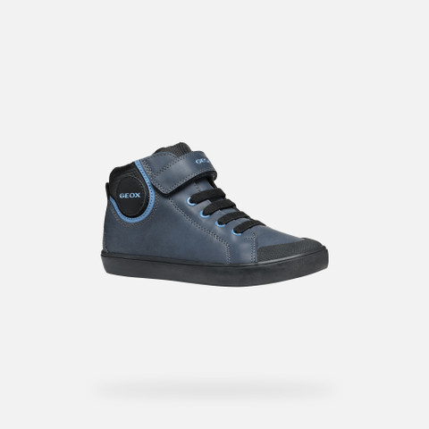 High top sneakers GISLI BOY Navy/Light Blue - image number 2 | GEOX