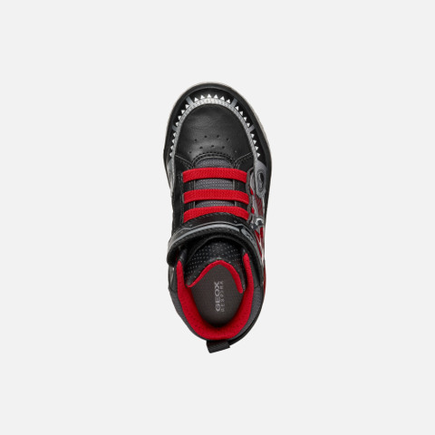 High top sneakers INEK BOY Black/Red - image number 5 | GEOX