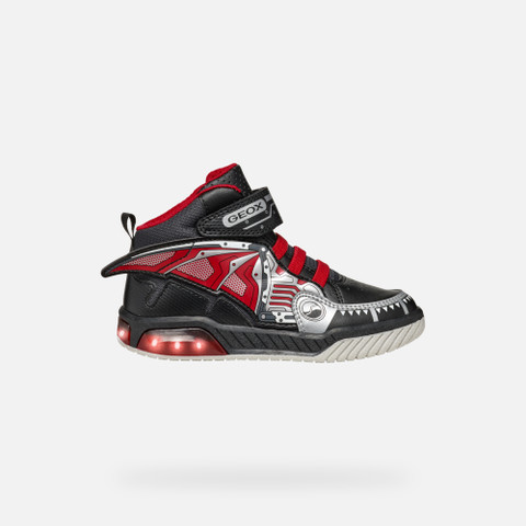 High top sneakers INEK BOY Black/Red - image number 7 | GEOX