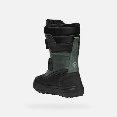Waterproof boots BUNSHEE PG ABX JUNIOR Dark Green/Black - image number 3 | GEOX