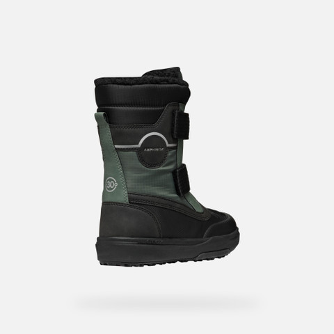 Waterproof boots BUNSHEE PG ABX JUNIOR Dark Green/Black - image number 4 | GEOX