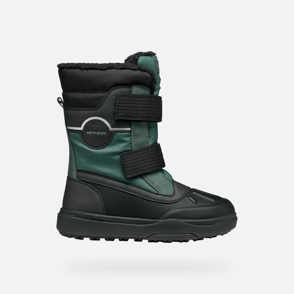 Winter boots BUNSHEE PG ABX JUNIOR Military/Black - image number 1 | GEOX