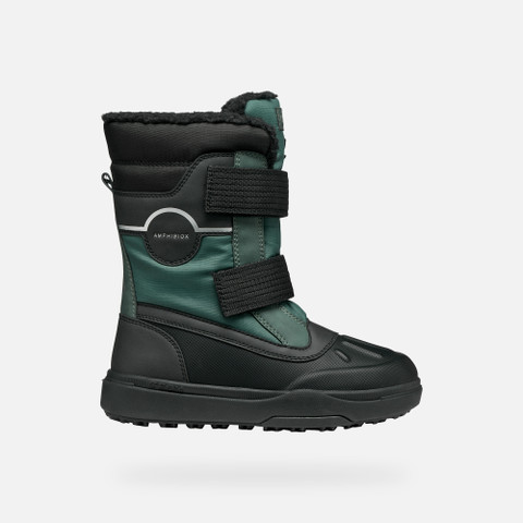 Winter boots BUNSHEE PG ABX JUNIOR Military/Black - image number 1 | GEOX