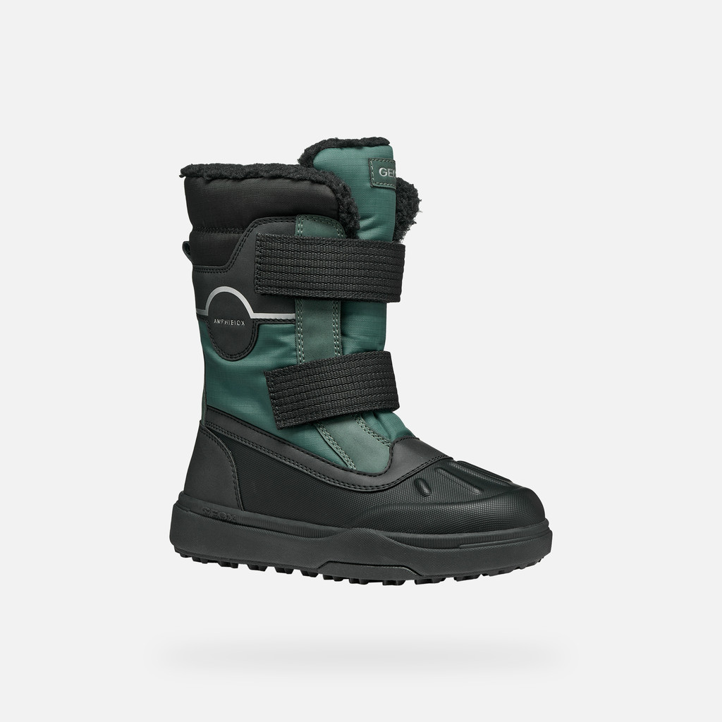 Winter boots BUNSHEE PG ABX JUNIOR Military/Black - image number 2 | GEOX