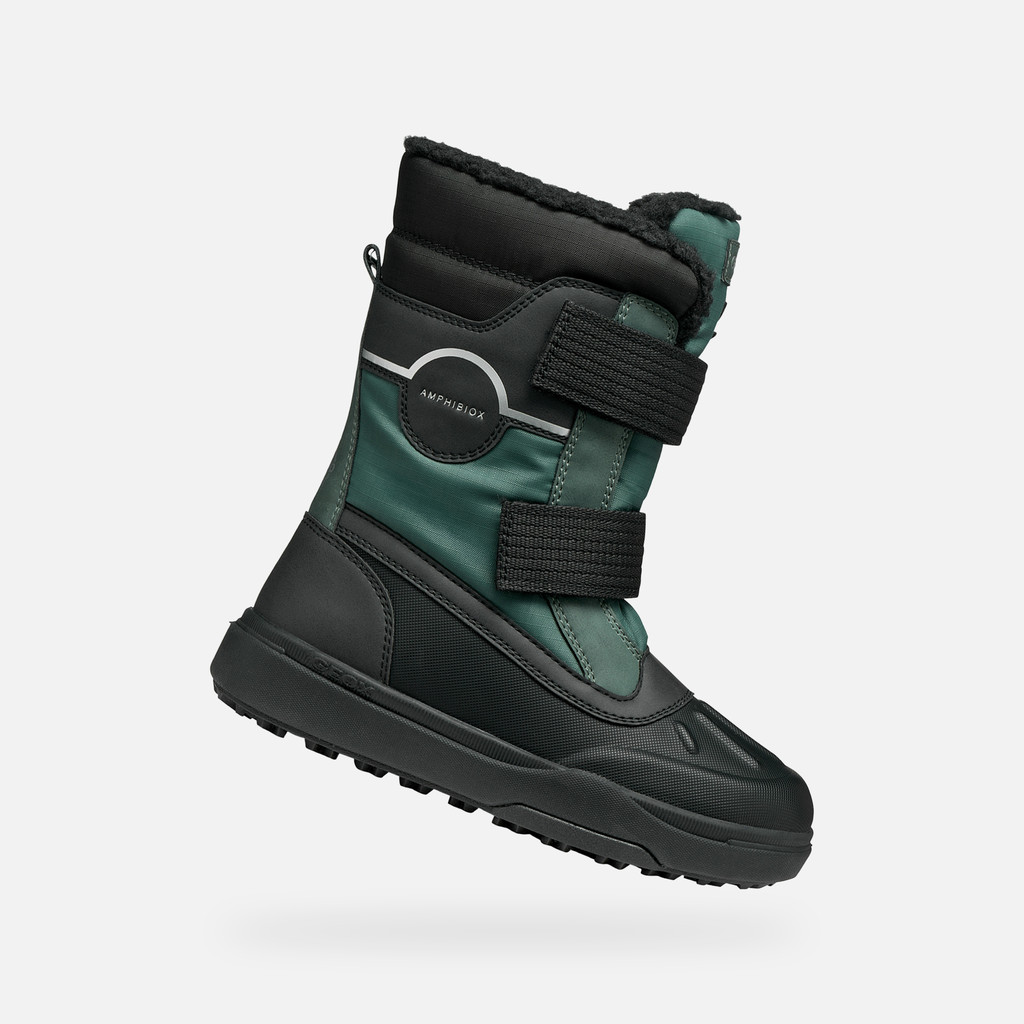 Winter boots BUNSHEE PG ABX JUNIOR Military/Black - image number 0 | GEOX