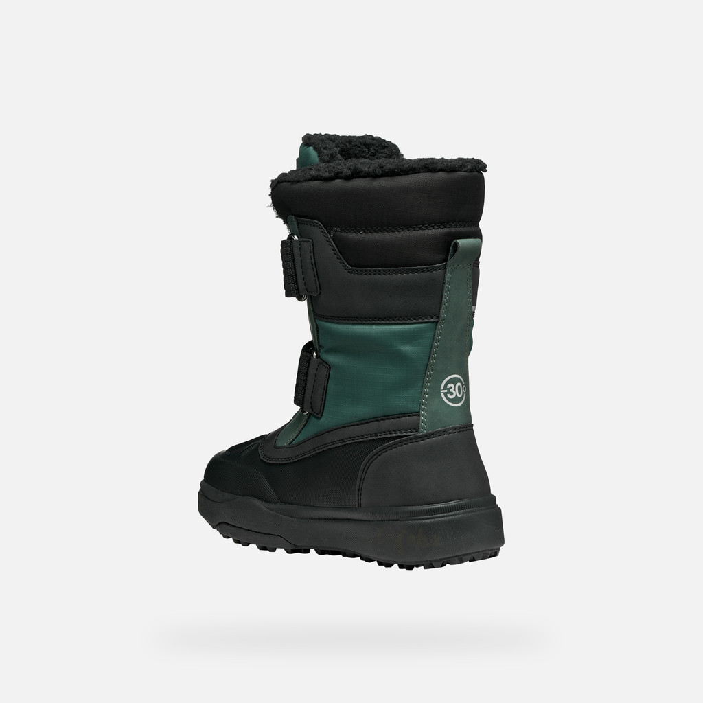 Winter boots BUNSHEE PG ABX JUNIOR Military/Black - image number 3 | GEOX