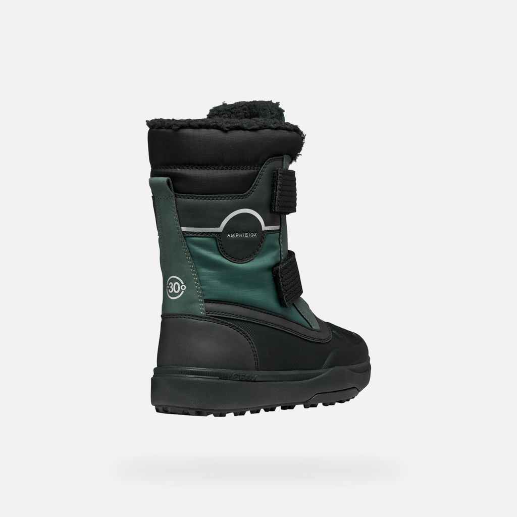 Winter boots BUNSHEE PG ABX JUNIOR Military/Black - image number 4 | GEOX