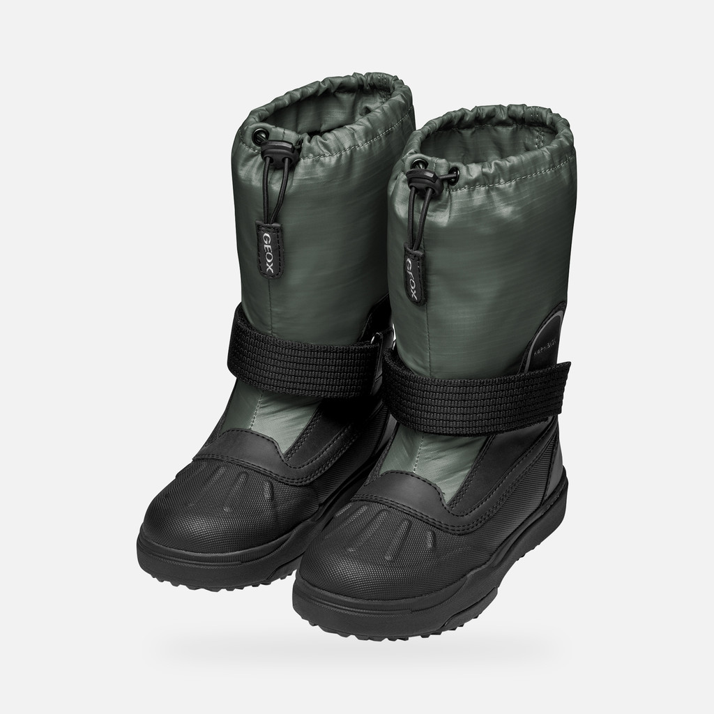 Mid calf boots BUNSHEE PG ABX JUNIOR Forest/Black - image number 7 | GEOX