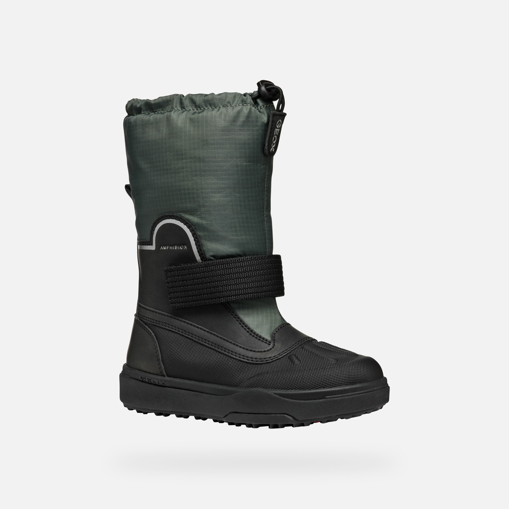 Mid calf boots BUNSHEE PG ABX JUNIOR Forest/Black - image number 2 | GEOX