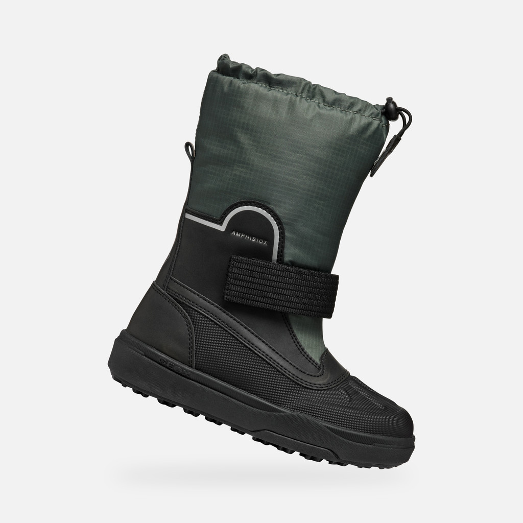 Mid calf boots BUNSHEE PG ABX JUNIOR Forest/Black - image number 0 | GEOX
