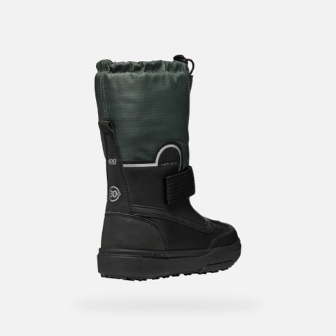 Mid calf boots BUNSHEE PG ABX JUNIOR Forest/Black - image number 4 | GEOX