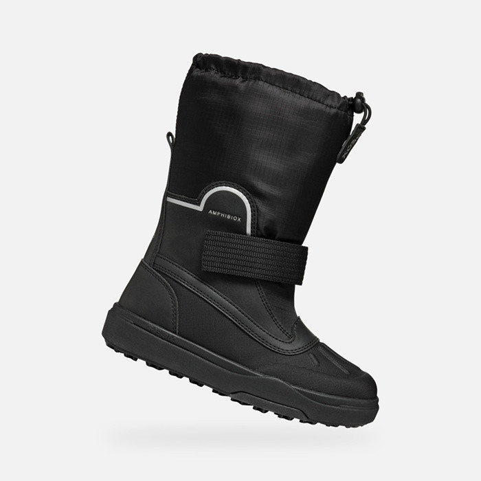 Mid calf boots BUNSHEE PG ABX JUNIOR Black | GEOX