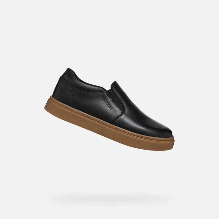 Low top sneakers NASHIK BOY Black/Cognac | GEOX
