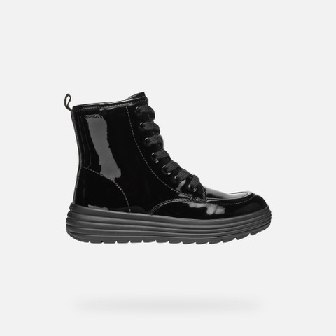 Ankle boots with laces PHAOLAE GIRL Black - image number 1 | GEOX