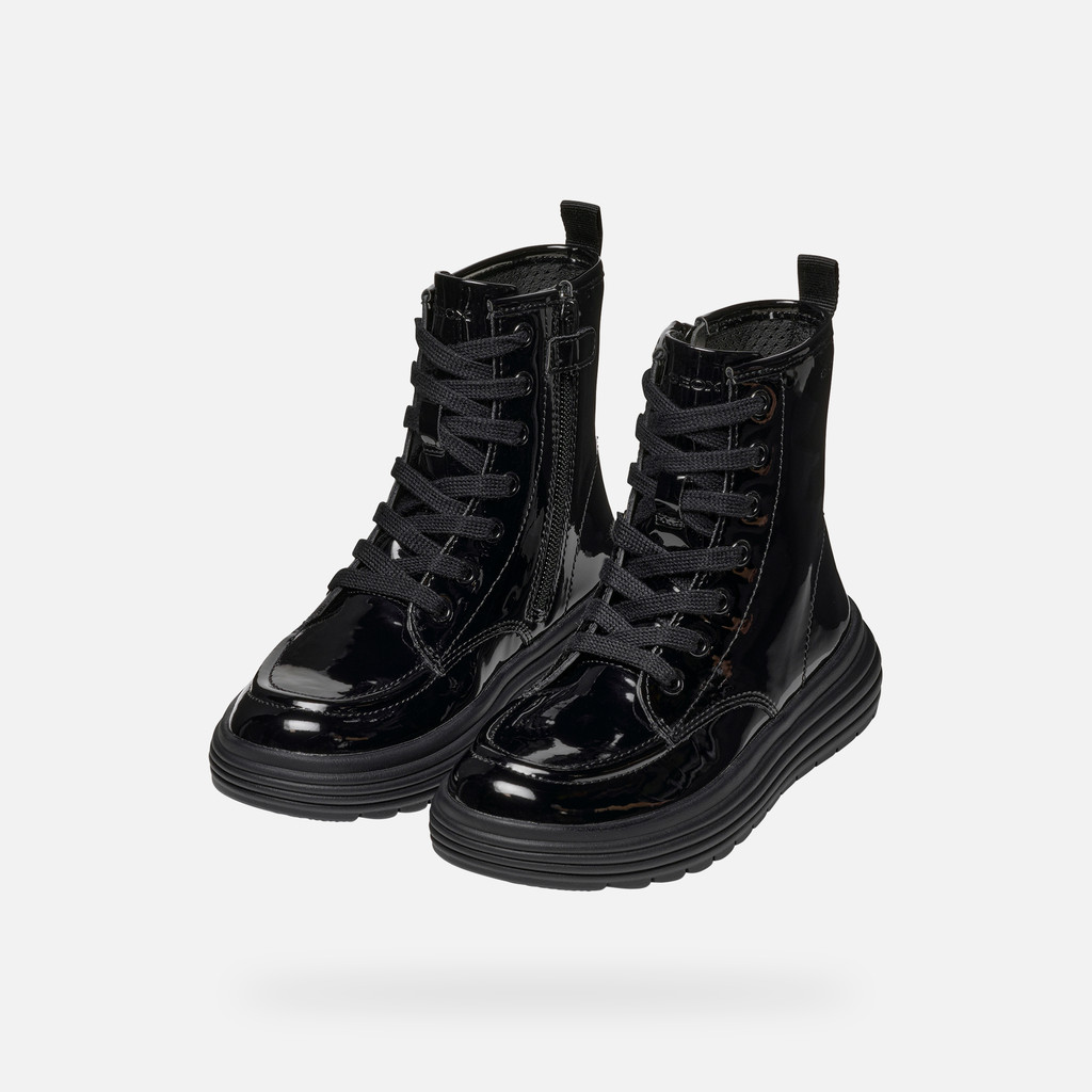 Ankle boots with laces PHAOLAE GIRL Black - image number 7 | GEOX