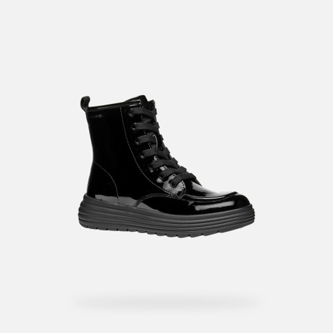 Ankle boots with laces PHAOLAE GIRL Black - image number 2 | GEOX