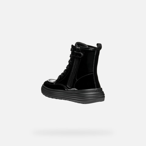 Ankle boots with laces PHAOLAE GIRL Black - image number 3 | GEOX