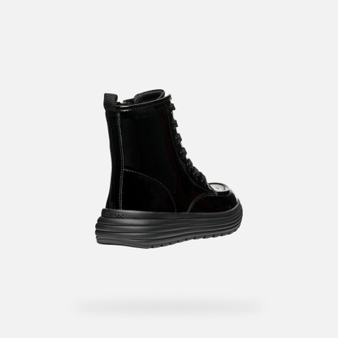 Ankle boots with laces PHAOLAE GIRL Black - image number 4 | GEOX