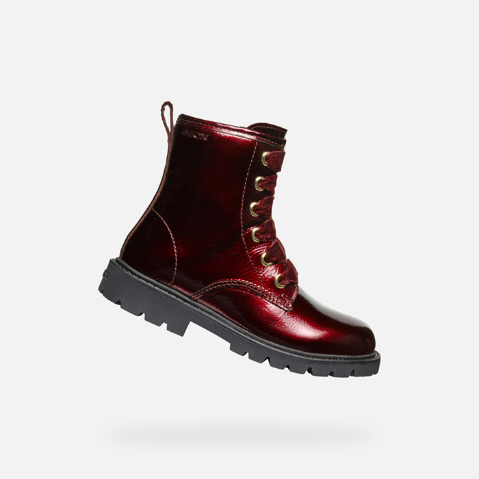 Bottines à lacets SHAYLAX FILLE Bordeaux | GEOX