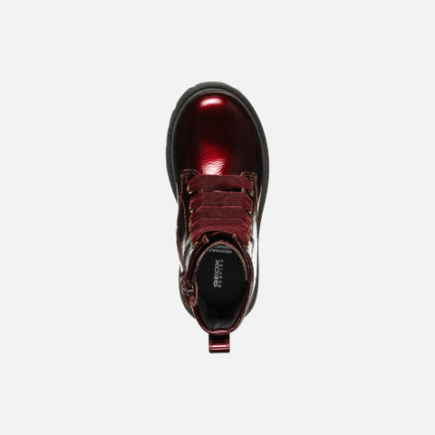 Ankle boots with laces SHAYLAX GIRL Bordeaux - image number 5 | GEOX