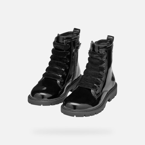 Ankle boots with laces SHAYLAX GIRL Black - image number 7 | GEOX