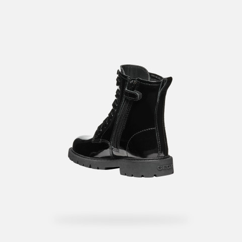 Ankle boots with laces SHAYLAX GIRL Black - image number 3 | GEOX