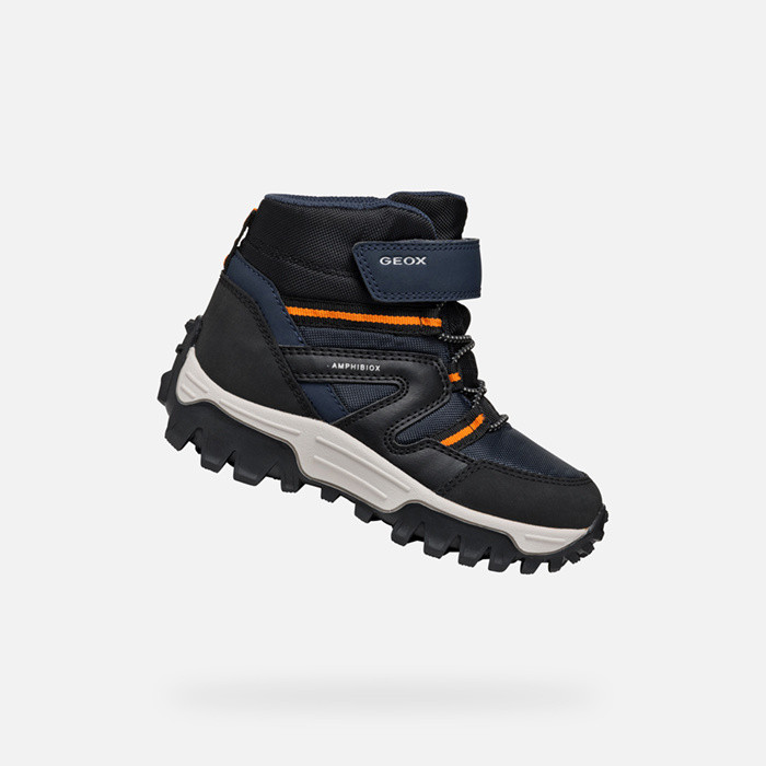 Waterproof boots HIMALAYA ABX BOY Navy/Black | GEOX