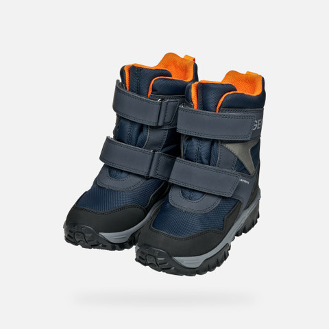 Bottes d’hiver HIMALAYA ABX GARÇON Bleu marine/Orange - image number 7 | GEOX