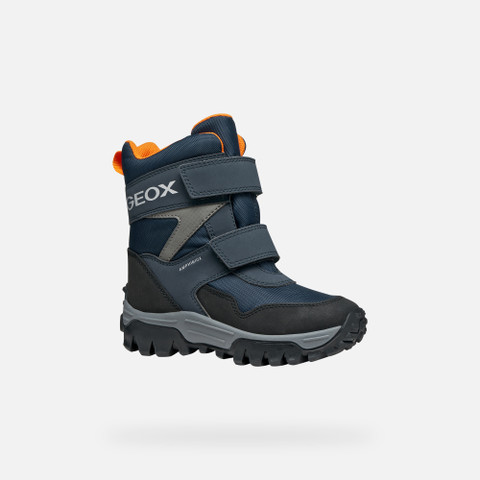 Bottes d’hiver HIMALAYA ABX GARÇON Bleu marine/Orange - image number 2 | GEOX
